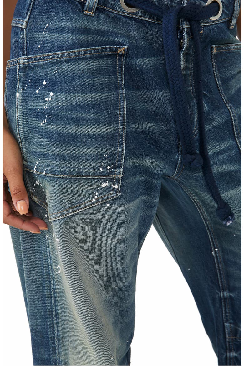 We the Free Moxie Mid Rise Barrel Jeans, Alternate, color, TIMELESS BLUE