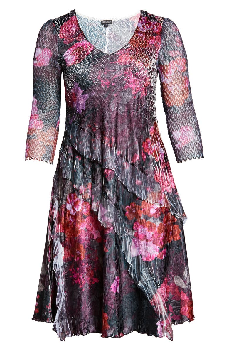 Komarov Charmeuse A-Line Dress, Alternate, color,