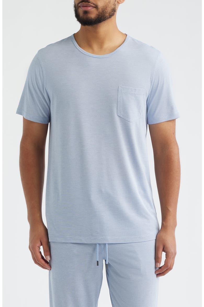 Feeder Stripe Sleep T-Shirt, Main, color, BLUE STRIPE