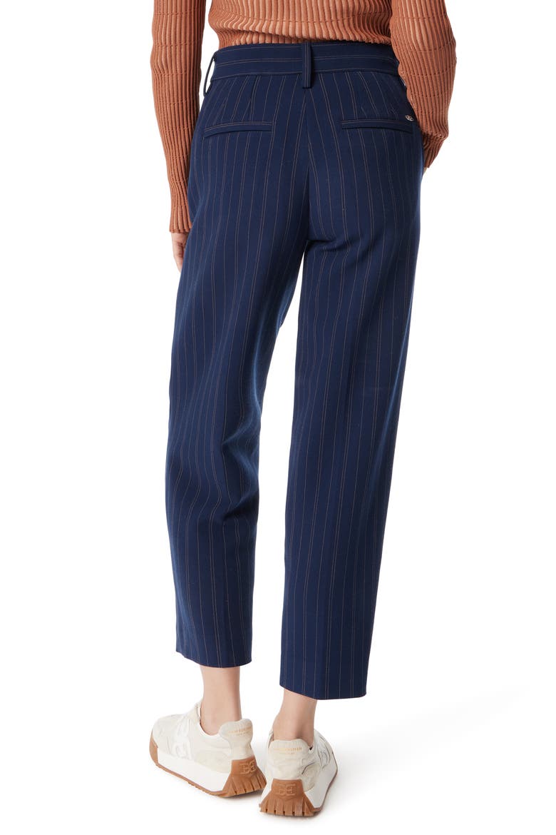 Norah Pinstripe Pants, Alternate, color, NAVY STAGGERED STRIPE