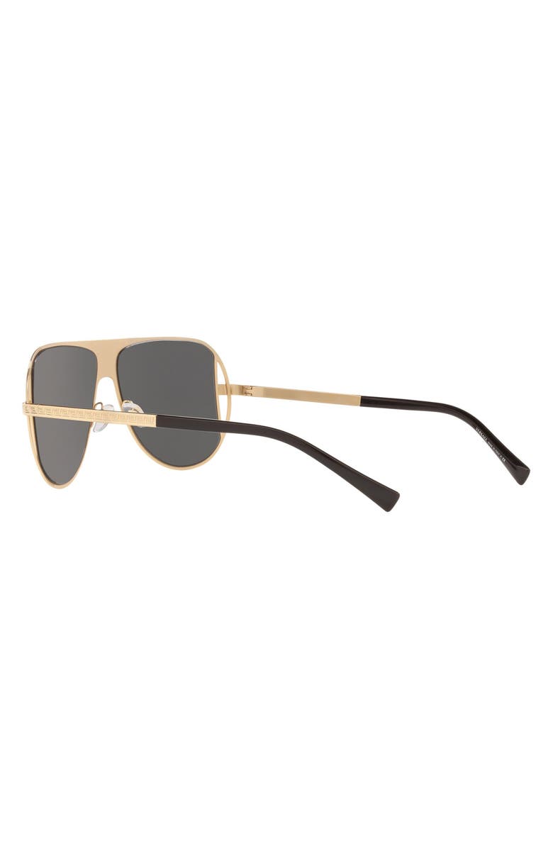 Versace 57mm Pilot Aviator Sunglasses, Alternate, color, Gold