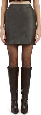 Bardot Alexis Faux Leather Miniskirt