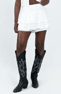 Princess Polly Cheyla Embroidered Ruffle Skort