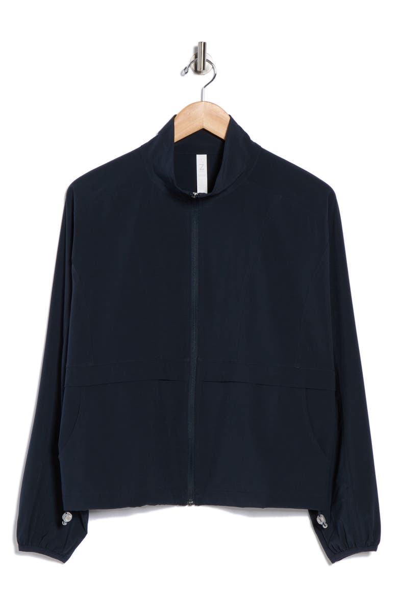 Z by Zella Interval Zip Up Jacket, Alternate, color, Navy Sapphire