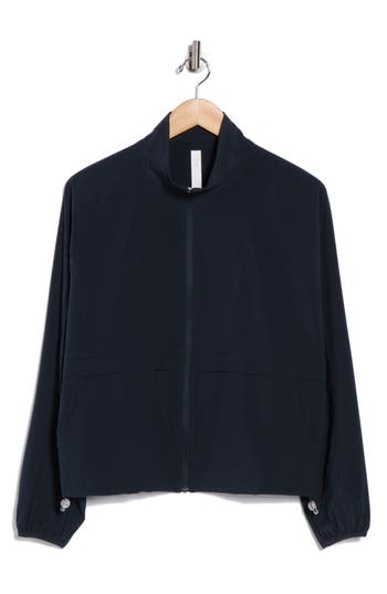 Z By Zella Interval Zip Up Jacket In Black