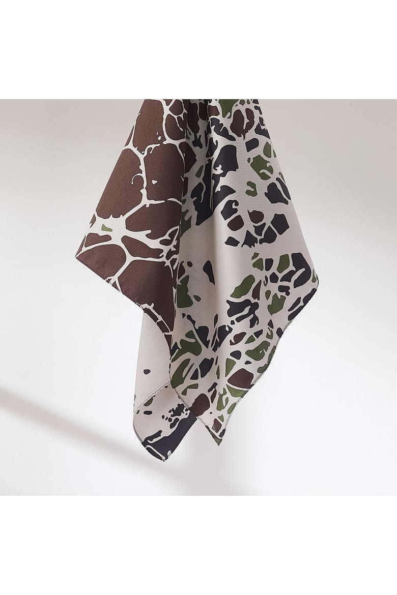 Threaded Roots Silk Scarf, Alternate, color, Brown/Neutral