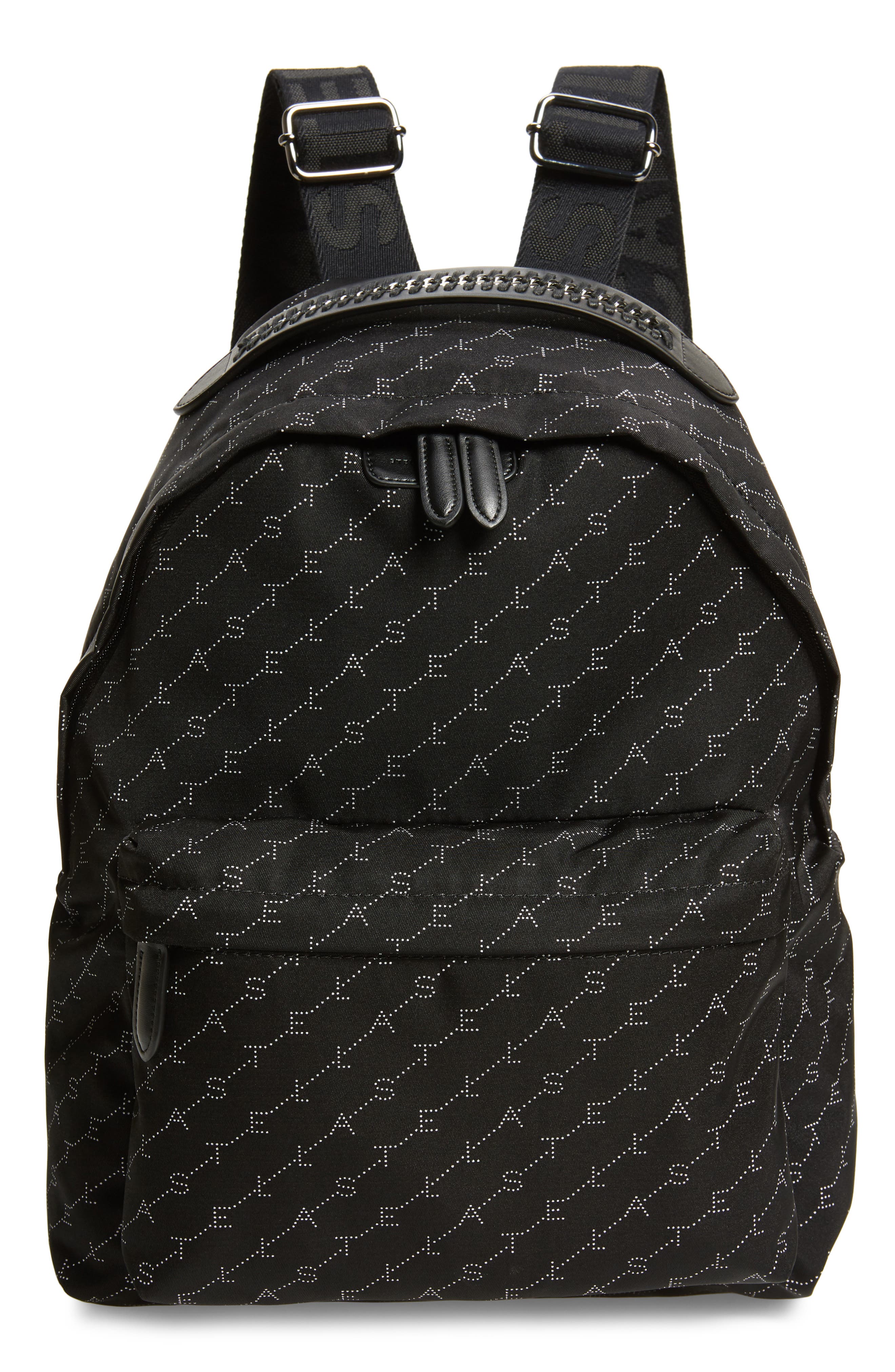 Stella McCartney Monogram Eco Nylon Backpack, Main, color, 