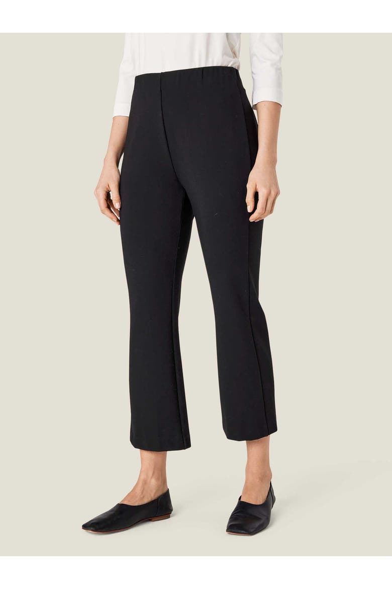 MaPaba High Waisted Flared Crop Pants, Main, color, Black