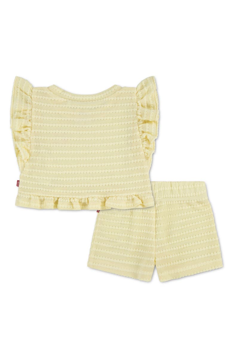 Levi's Ruffle Top & Shorts Set, Alternate, color, French Vanilla