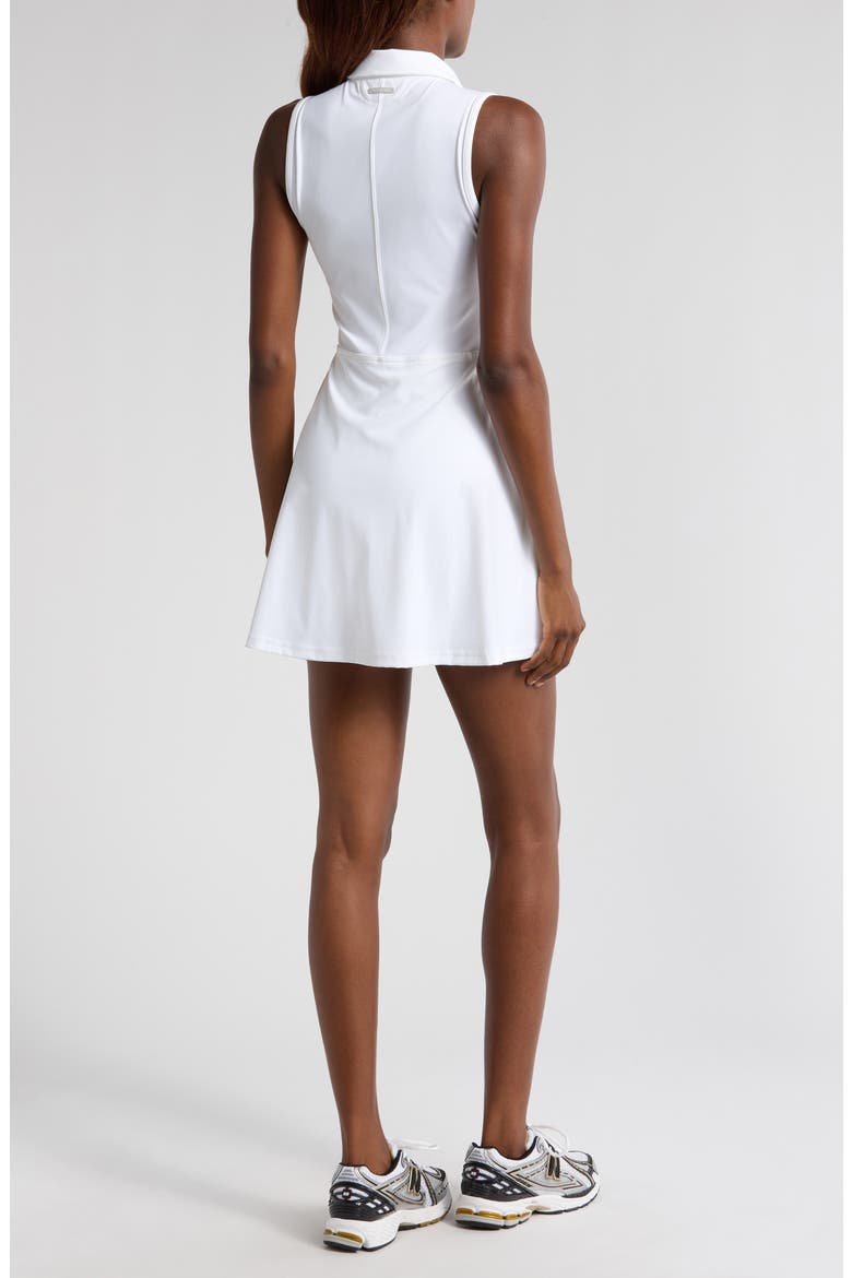 Move Half-Zip Sleeveless Dress, Alternate, color, WHITE