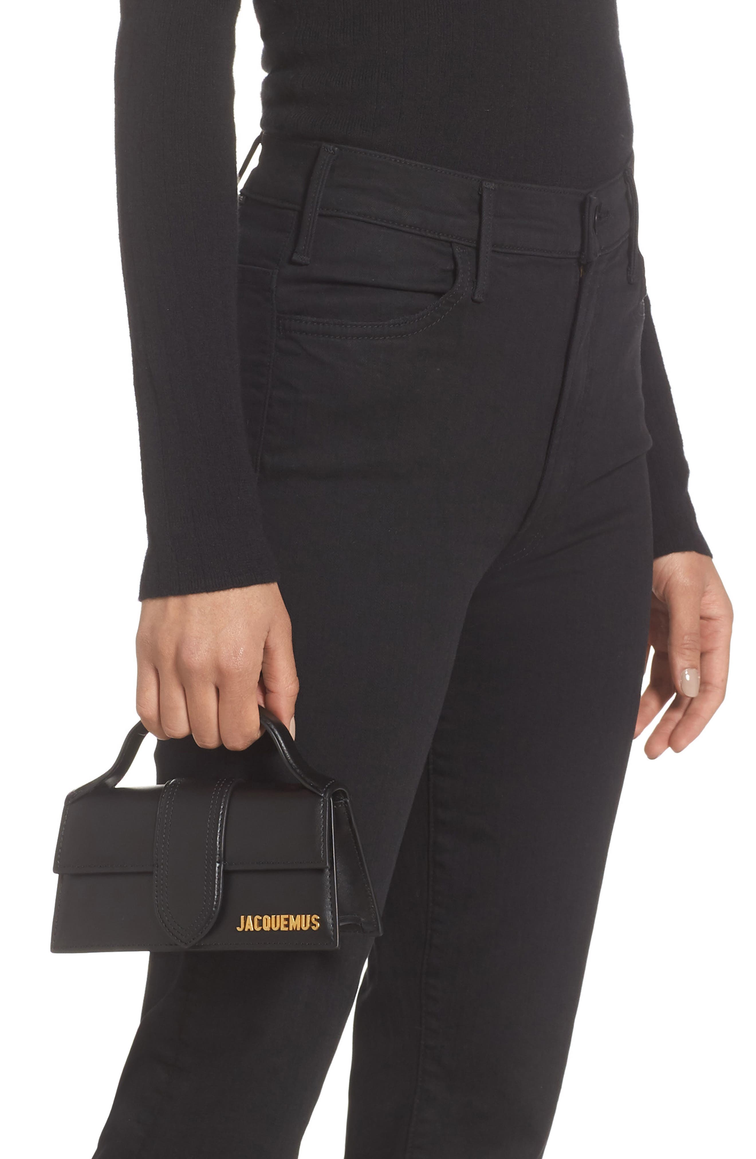 Jacquemus Le Bambino Satchel, Alternate, color, Black