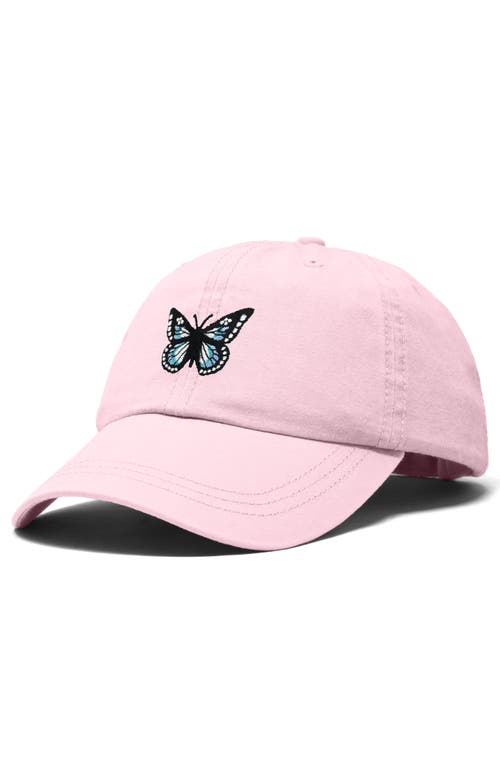 Dalix Butterfly Hat In Washed Pink