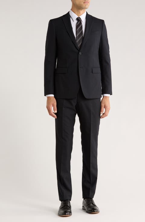 Screen Weave Wool Blend Suit
