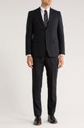 John Varvatos Star USA Screen Weave Wool Blend Suit