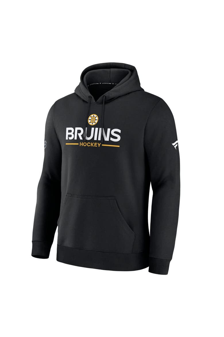 Men's Fanatics Black Boston Bruins Authentic Pro Primary Hoodie, Alternate, color, Black