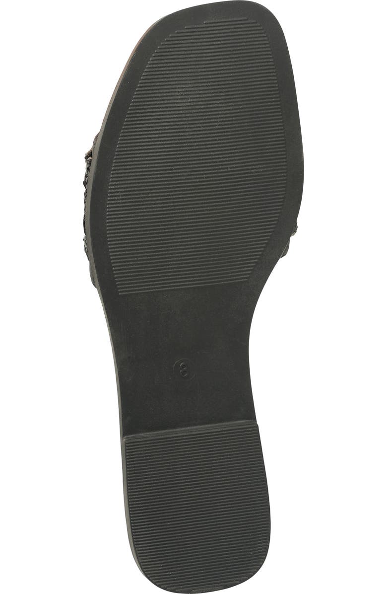 NEW YORK AND COMPANY Amber Woven Buckle Slide Sandal, Alternate, color, Black