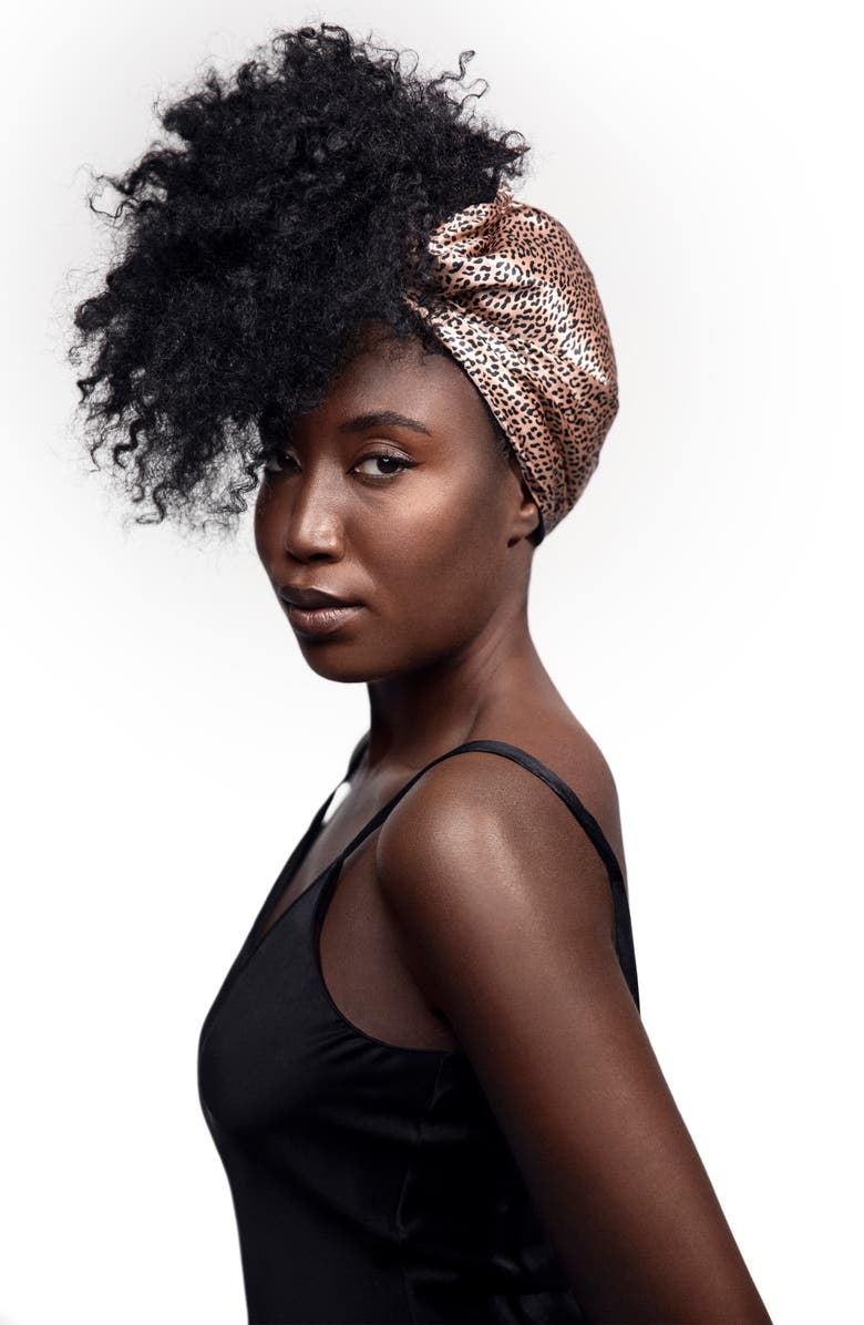 Wild Leopard Silk Hair Wrap