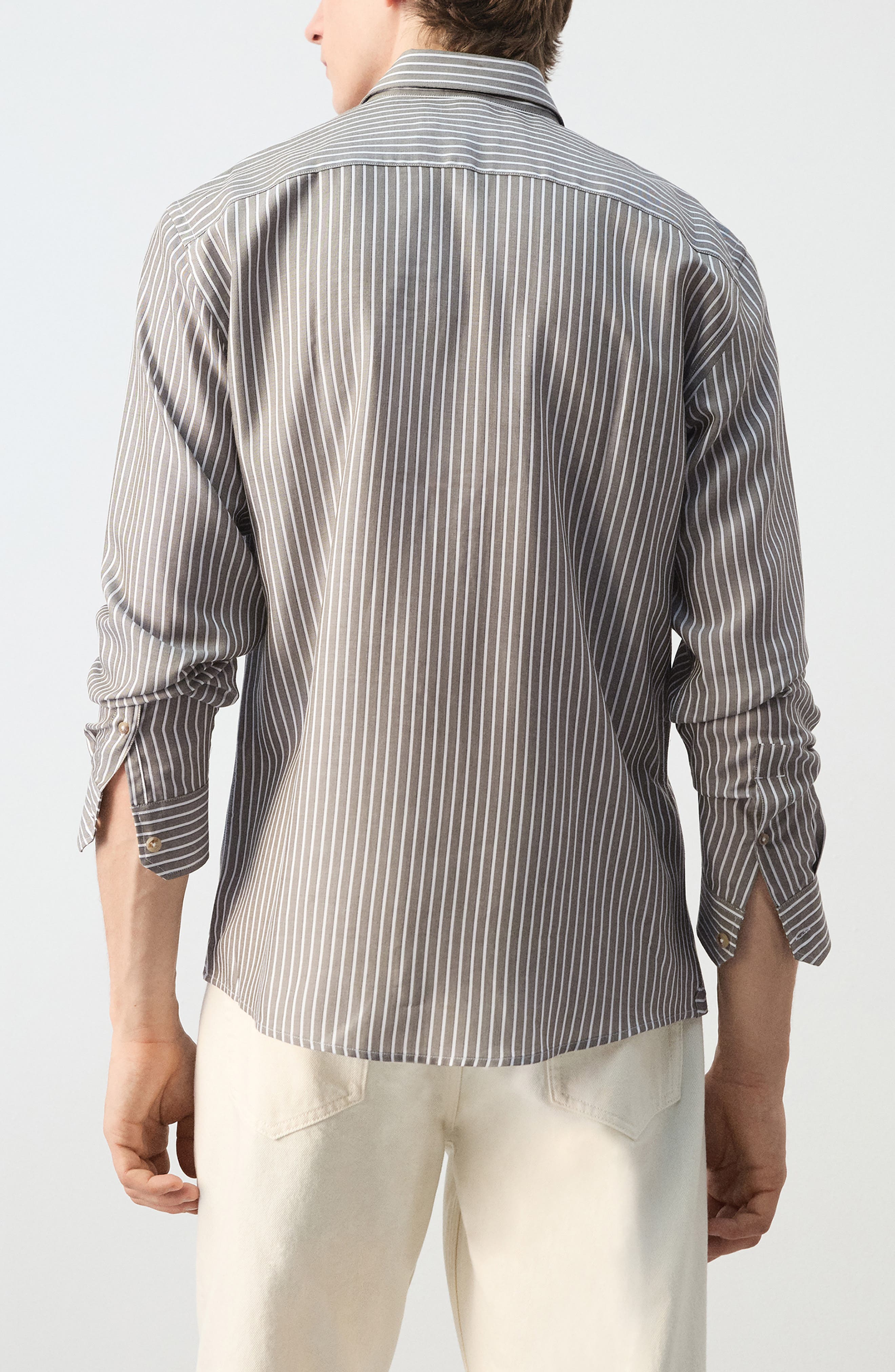 Stripe Button-Up Shirt - image 2