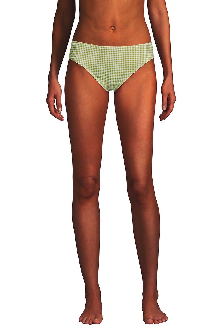 Hipster Bikini Bottoms, Main, color, Bright Pistachio Gingham