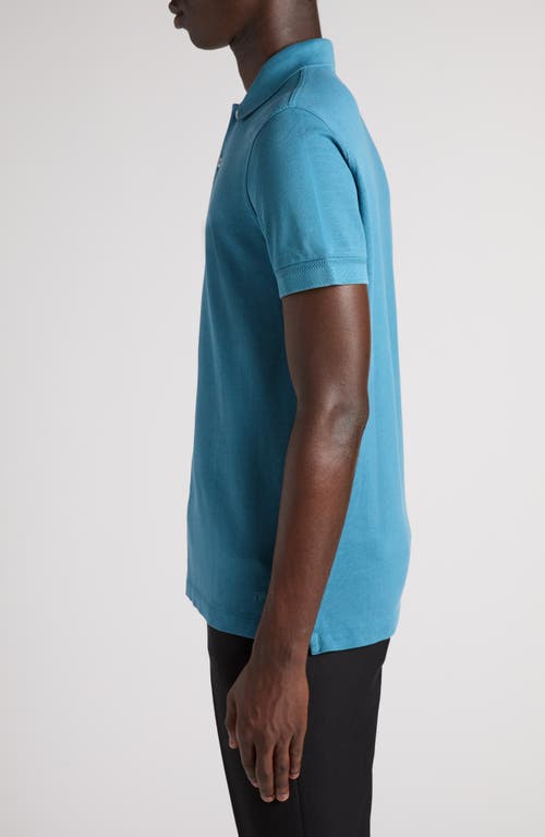 Tom Ford Lyocell & Cotton Piqué Polo In Hb651 Faded Blue
