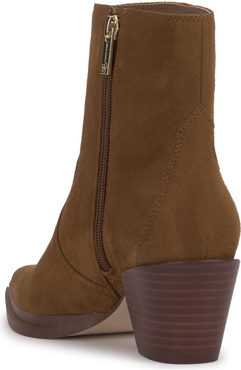 Jessica Simpson Helvona Pointed Toe Bootie, Alternate, color, Safari Brown