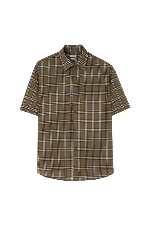 Relaxed Fit Check Cotton Shirt