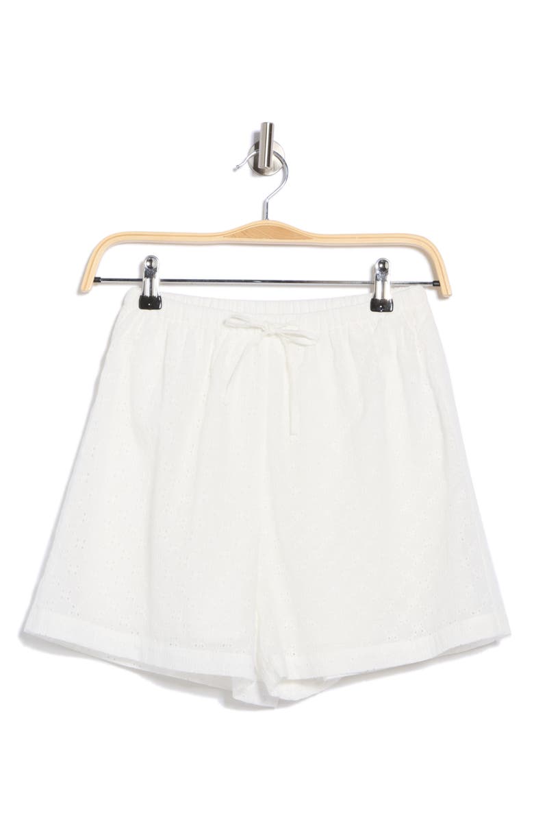 Elodie Cotton Eyelet Pull-On Shorts, Alternate, color,