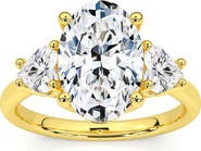 Bliss Diamond Certified 2 3/4Ct Oval & Heart Shape Diamond Engagement Ring Lab Grown 14k Gold