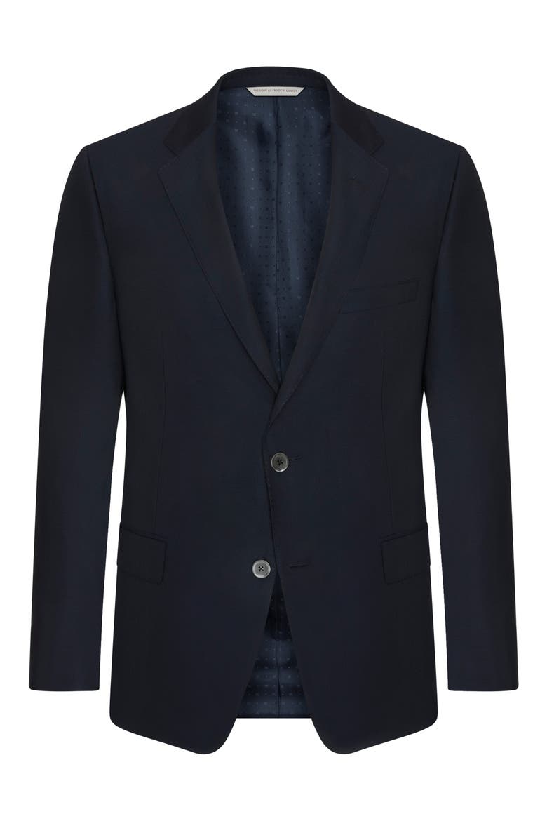 Double Twist Wool Blazer, Main, color, BLUE
