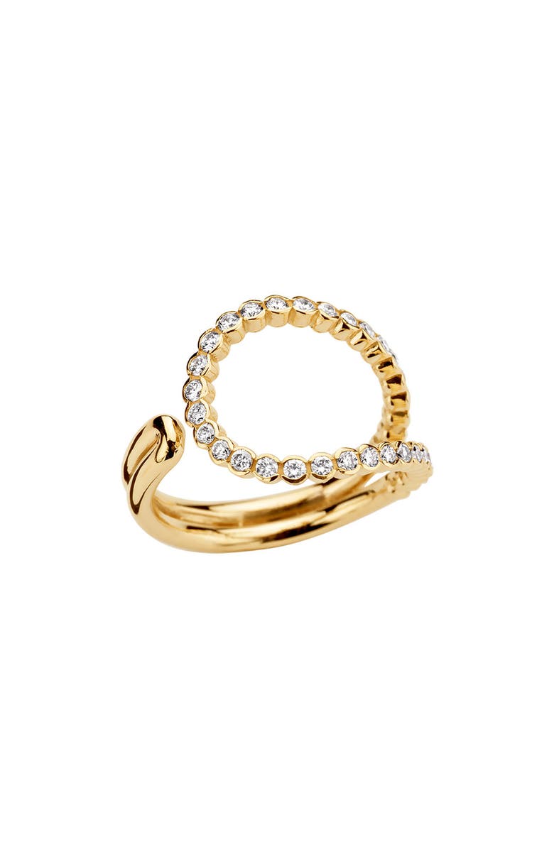 Kimai Wave Lab Created Diamond Open Ring, Main, color, 