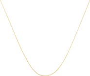 Haus of Brilliance 10K Gold 1/2 mm Slender & Dainty Fine Rope Chain Necklace