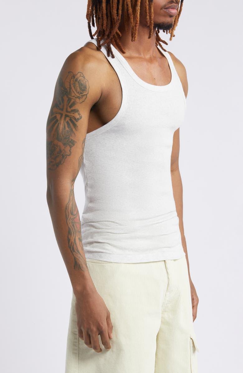 Elwood Malibu Cotton Rib Tank, Alternate, color, Vintage Ash Grey
