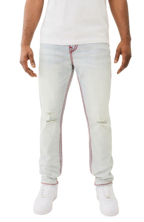 Rocco Super T Flap Ripped Skinny Jeans (Blue Mariner Wash) (Regular & Big)