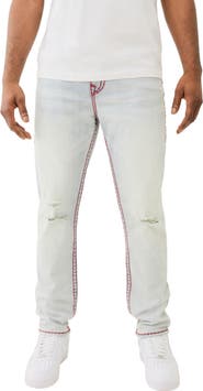 True Religion Rocco Super T Flap Ripped Skinny Jeans