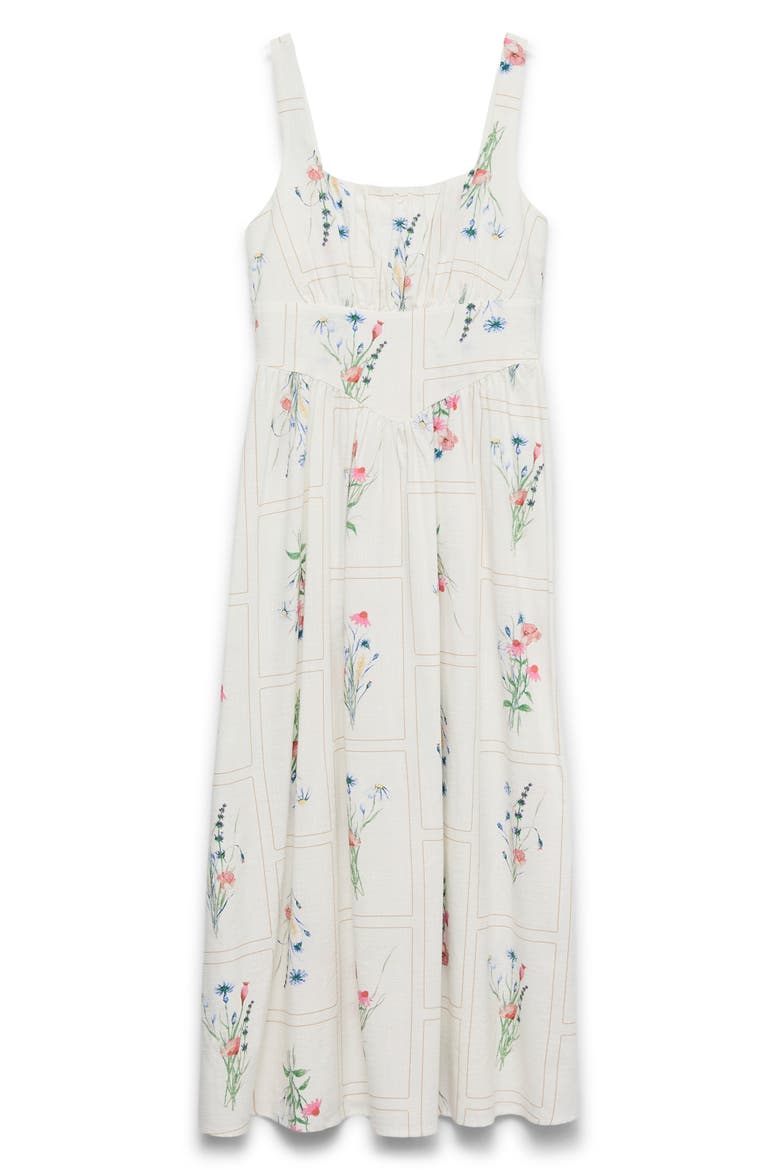 Jamie Floral Print Dress, Alternate, color, SNOW WHITE AOP ELSE