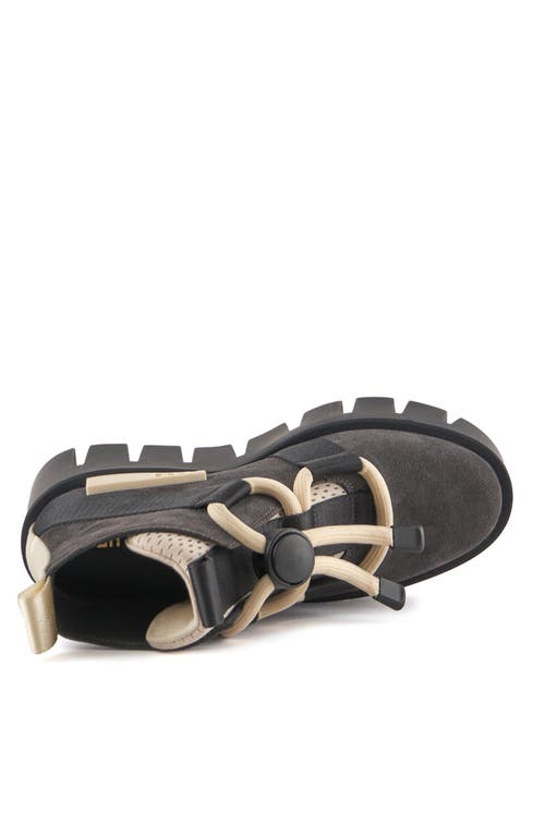 United Nude Grip Nomad Lo Platform Lug Bootie In Mono