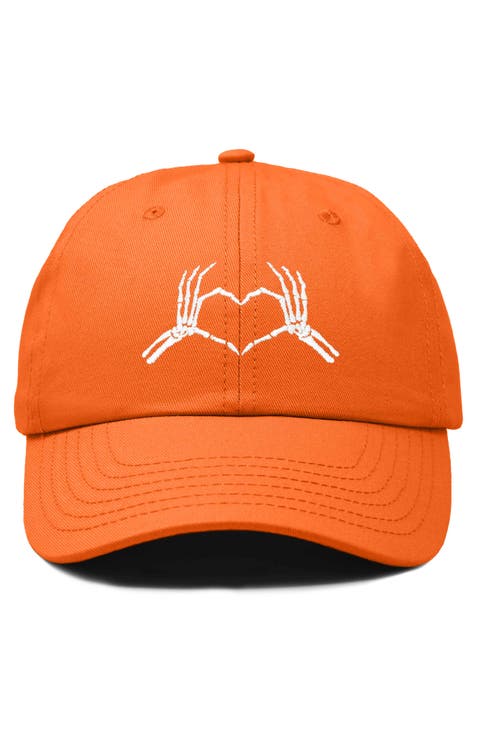 Skeleton Heart Embroidered Dad Hat