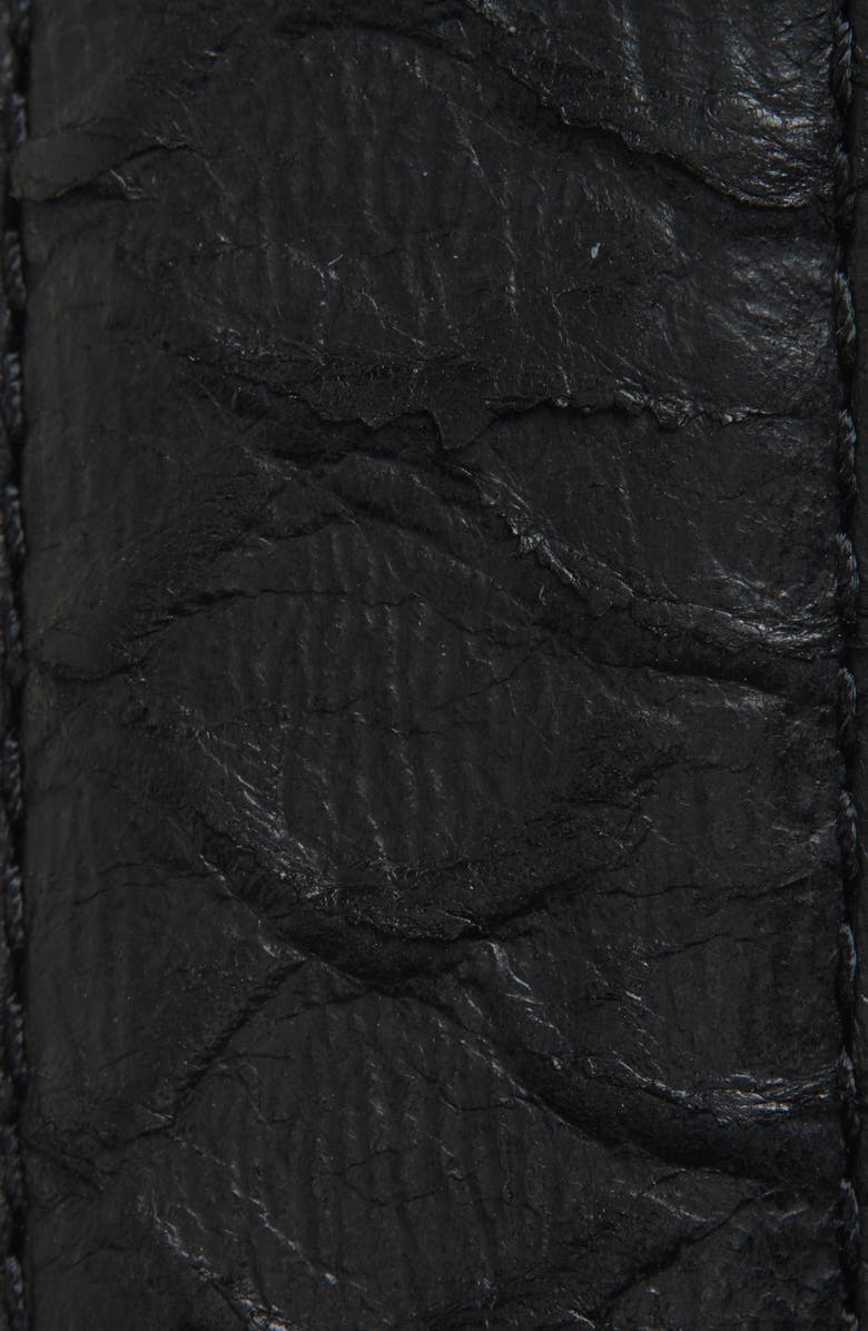 Snake Embossed Leather Belt