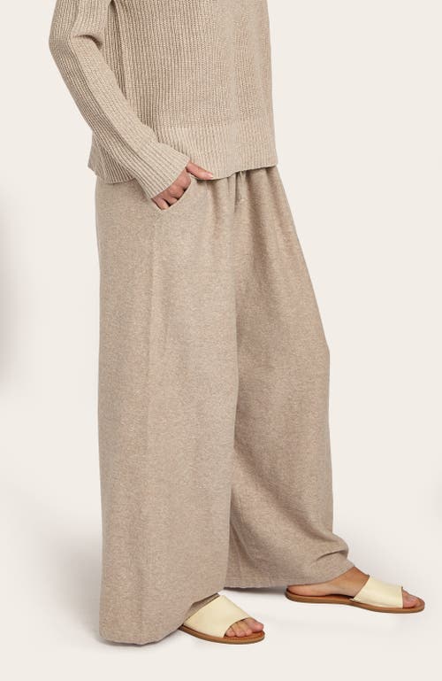 Oyun Misu Linen Wide Leg Pants In Oat