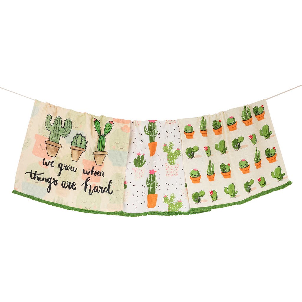 Tiramisu 3-piece Kitchen Towel Set In Multi