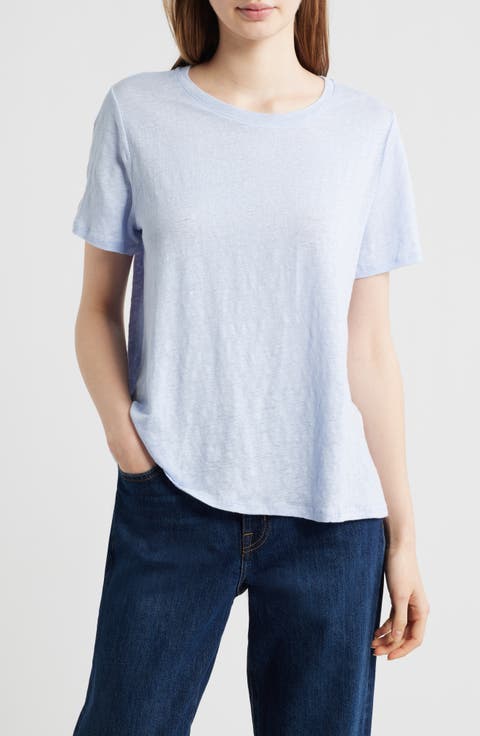 Organic Linen Crewneck T-Shirt