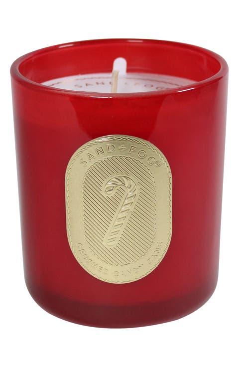 Crushed Candy Cane Foil Label Candle