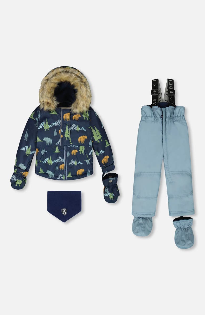 Deux par Deux Two-Piece Play Snowsuit, Main, color, 