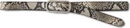 Veronica Beard Snake Embossed Leather Loop Belt