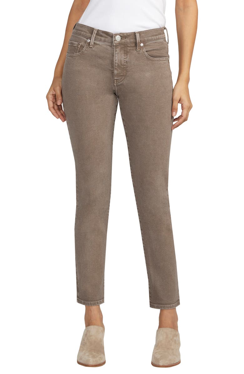 JAG Cassie Slim Straight Leg Jeans, Main, color, Taupe