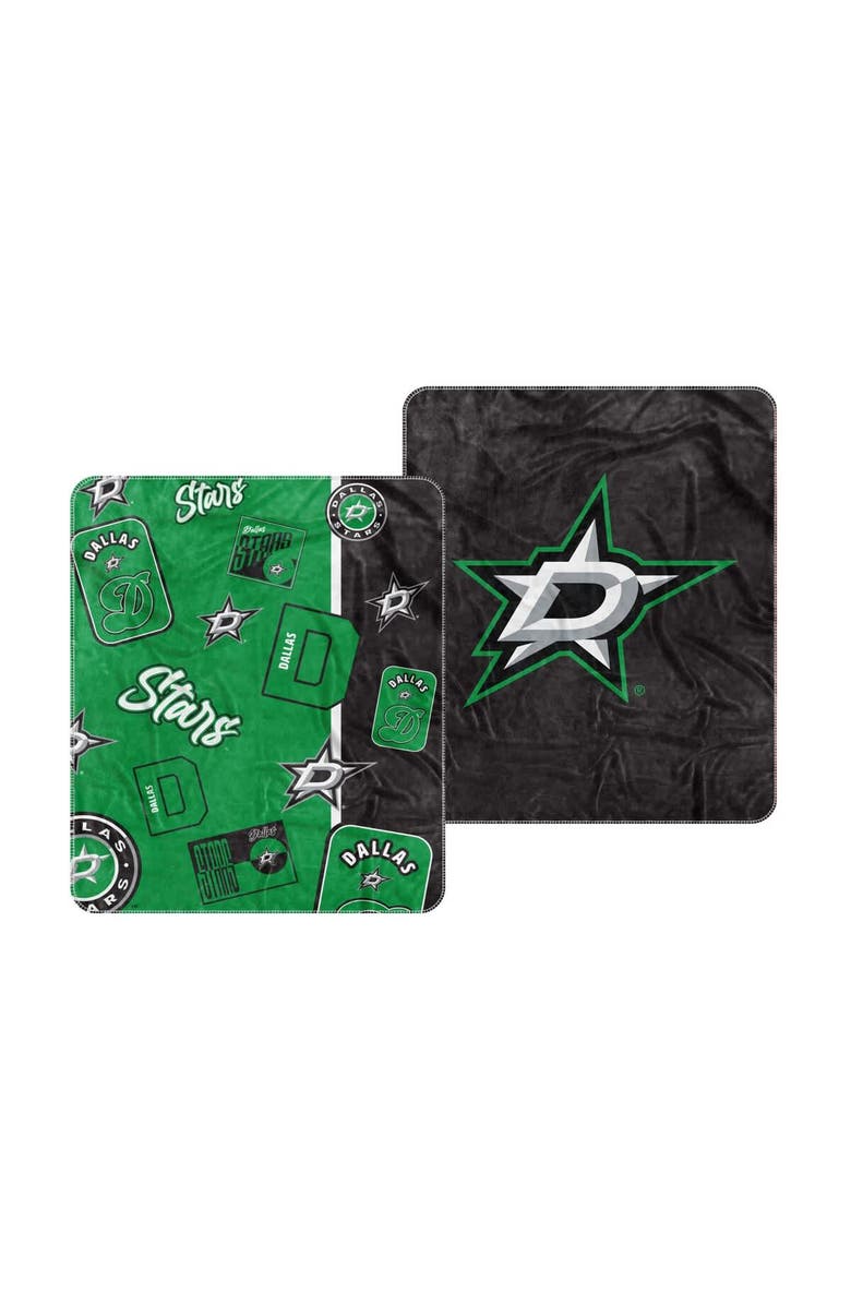 LOGO BRANDS Dallas Stars 50" x 60" Dream Weave Throw Blanket, Main, color, Black