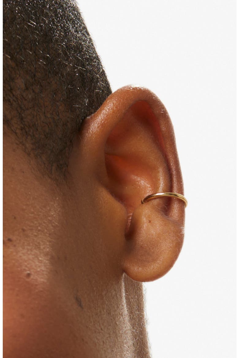 Sterling Silver - Simple Ear Cuff, Alternate, color, Gold