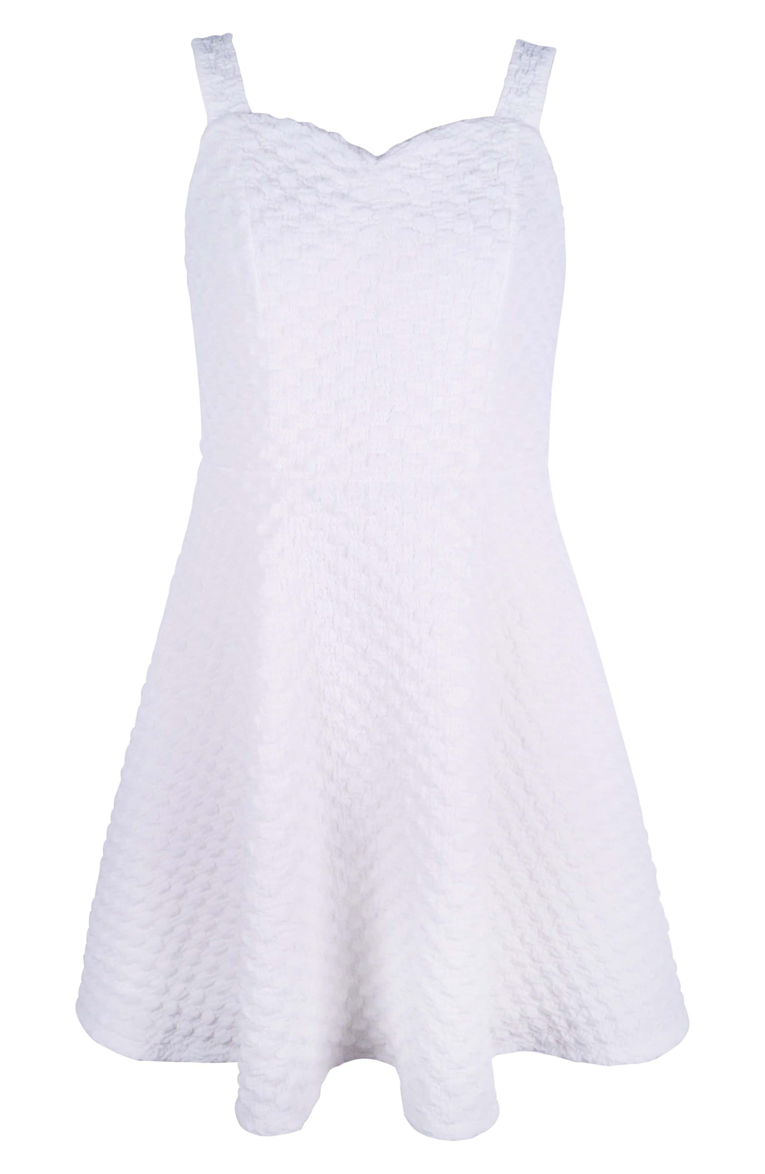 Zunie Kids' Ruched Skater Dress