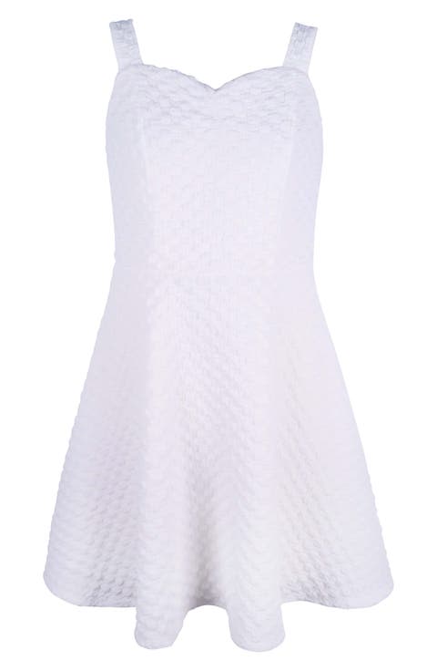 Kids' Ruched Skater Dress (Big Kid)
