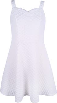 Zunie Kids' Ruched Skater Dress
